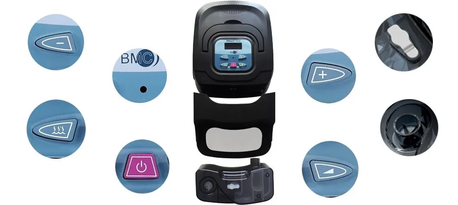 BMC Авто CPAP Машина Мини ресмарт респиратор системы для против храпа апноэ сна с лечение маски аксессуары для увлажнителей