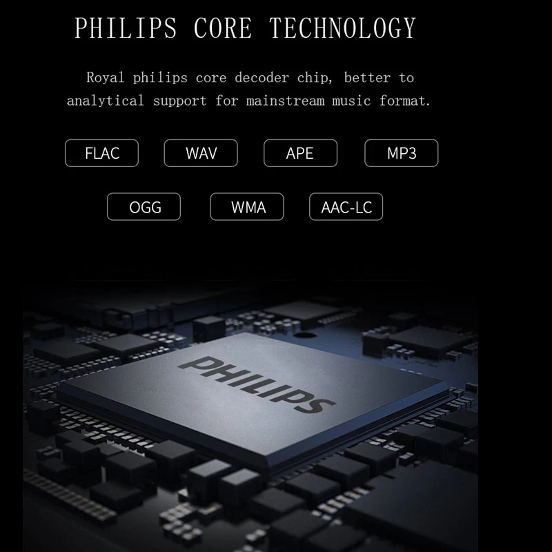 MP3-плеер PHILIPS SA2208, 8 ГБ, мини-клип, спортивный MP3, высокий звук, начальный уровень, без потерь, музыкальный плеер с fm-экраном для наушников