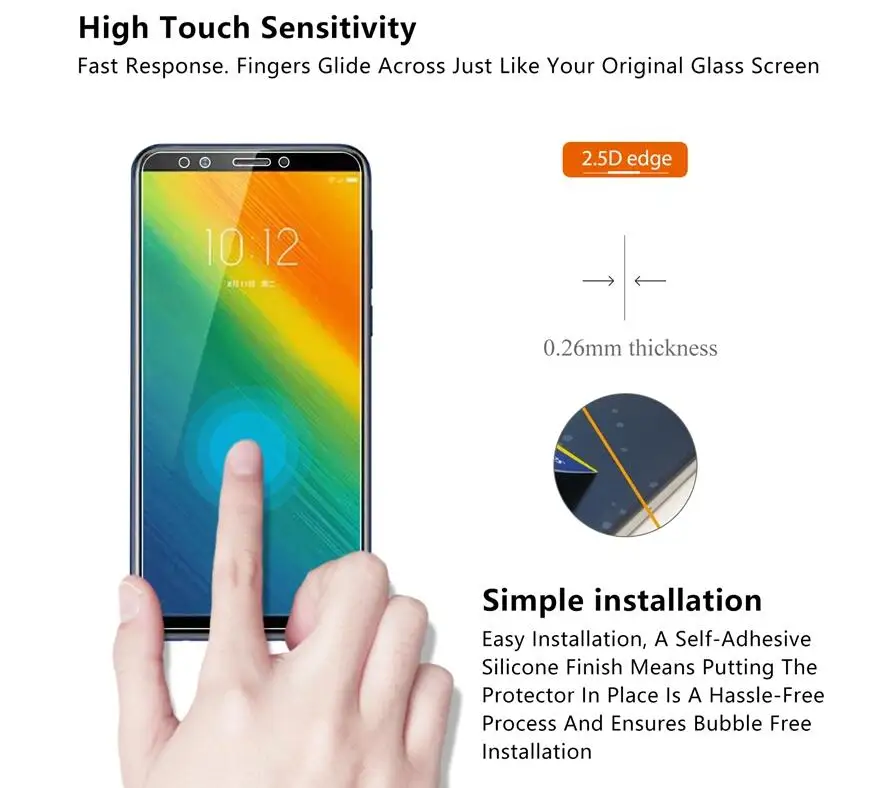 2 упак./лот защитное закаленное Стекло для lenovo K5 Примечание() Экран защитная плёнка для НУА Вэй для lenovo K5 Примечание гвардии