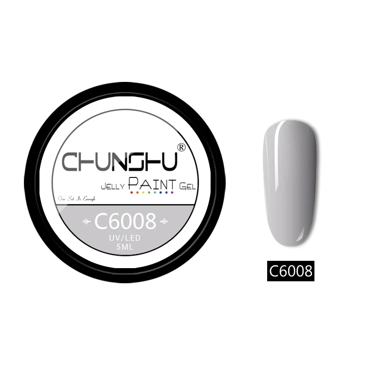 C6008 CHUNSHU 66 цветов УФ-гель для ногтей Желейный Цветной Гель-лак для рисования 5 мл впитывающий лак для ногтей гель для ногтей Дизайн ногтей маникюр DIY - Цвет: C6008