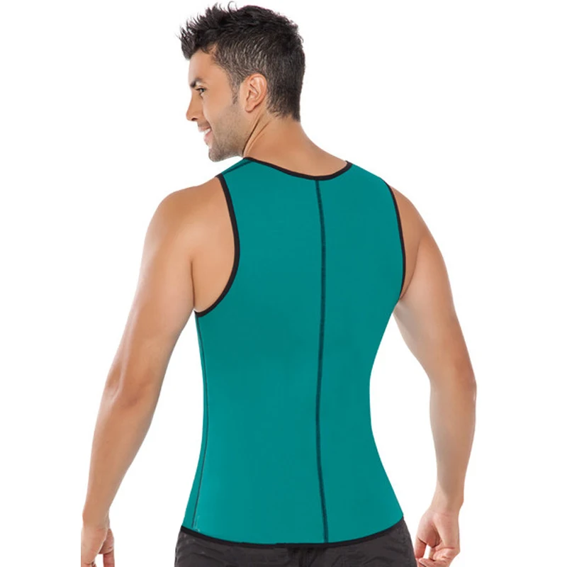 S 4XL Для мужчин на молнии жилет для похудения Body Shaper неопрена сжигание жира животе