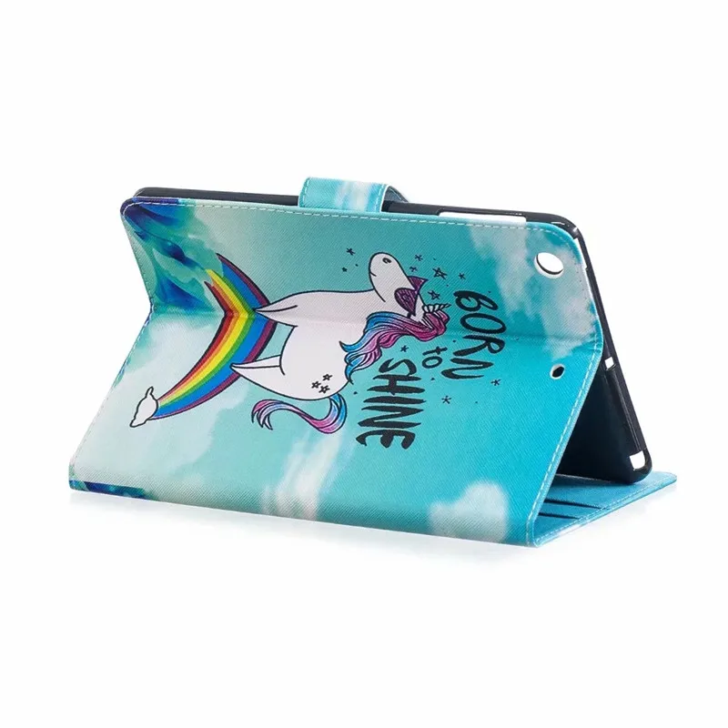 Чехол для iPad Mini 1 2 3 умный чехол с мультяшным рисунком единорога кота щенка