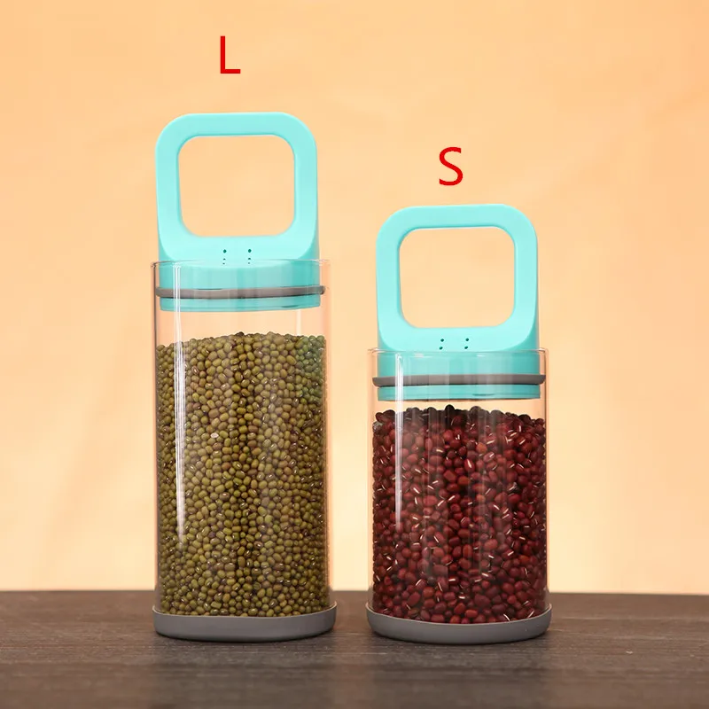 1 предмет запаянная Jar Стекло тянуть может вакуумных банок крышкой для Еда зерна