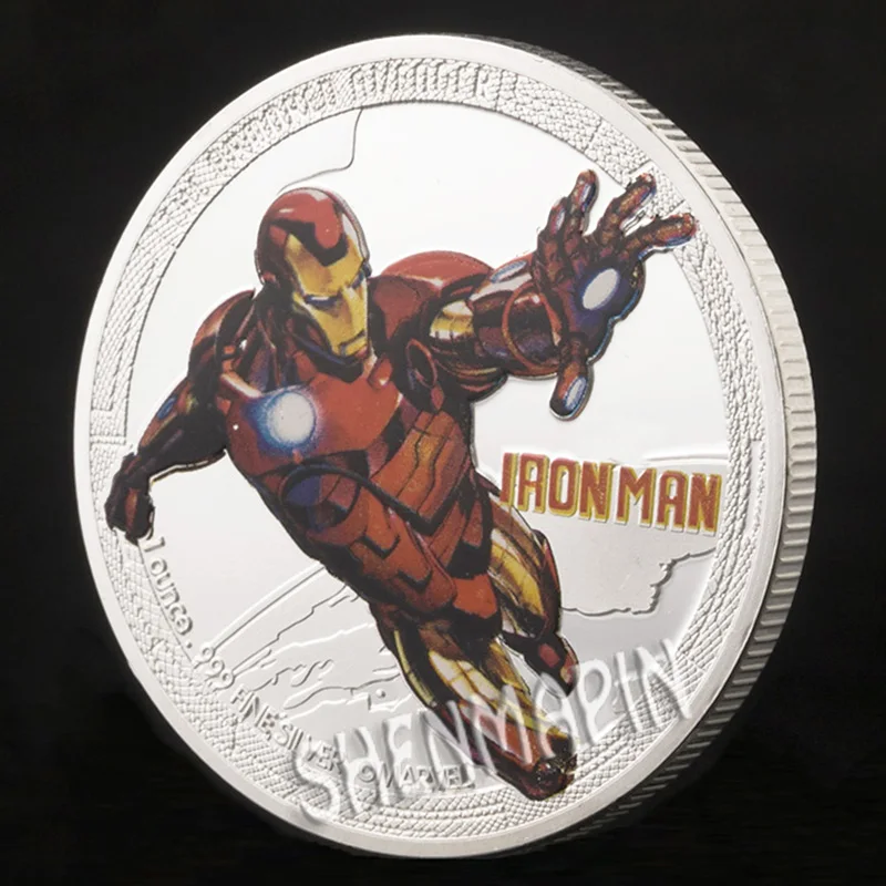 Мстители памятная монета Капитан Америка Железный человек Тор Халк Civil War наградная монета фантастика фильм искусственные монеты