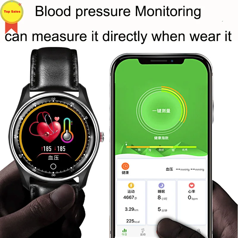 Смарт-часы мужские с пульсометром и тонометром | Электроника