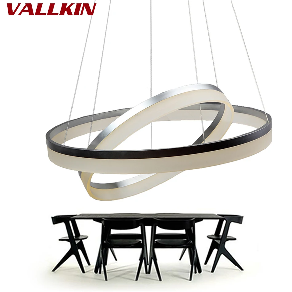 Современные и светодиодные люстры акриловое кольцо железные светильники для