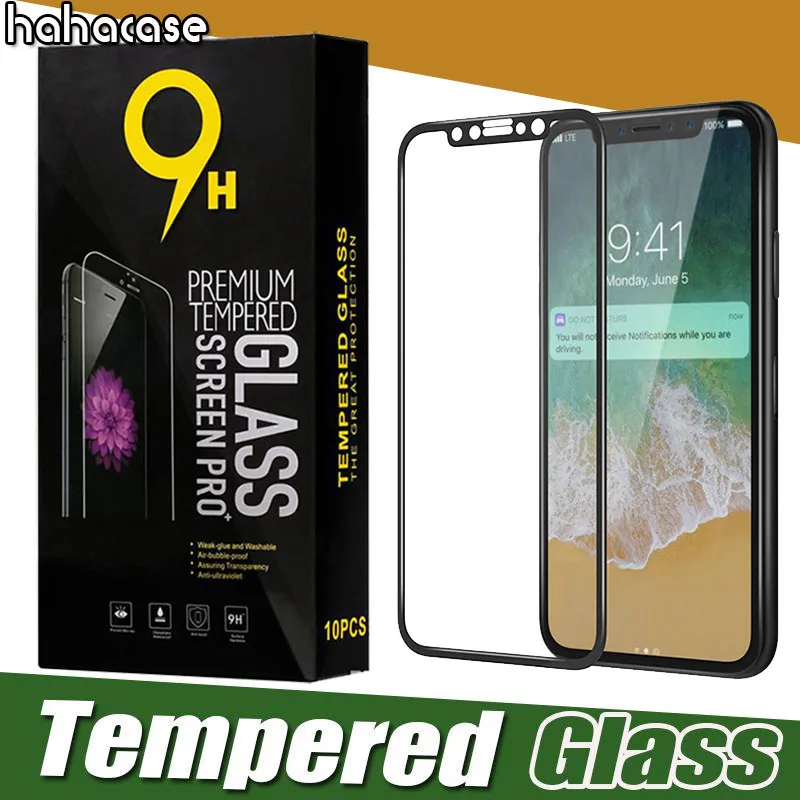 500 шт. 3D углеродное волокно полное покрытие закаленное стекло для iPhone 12 Mini 11 Pro Max XS