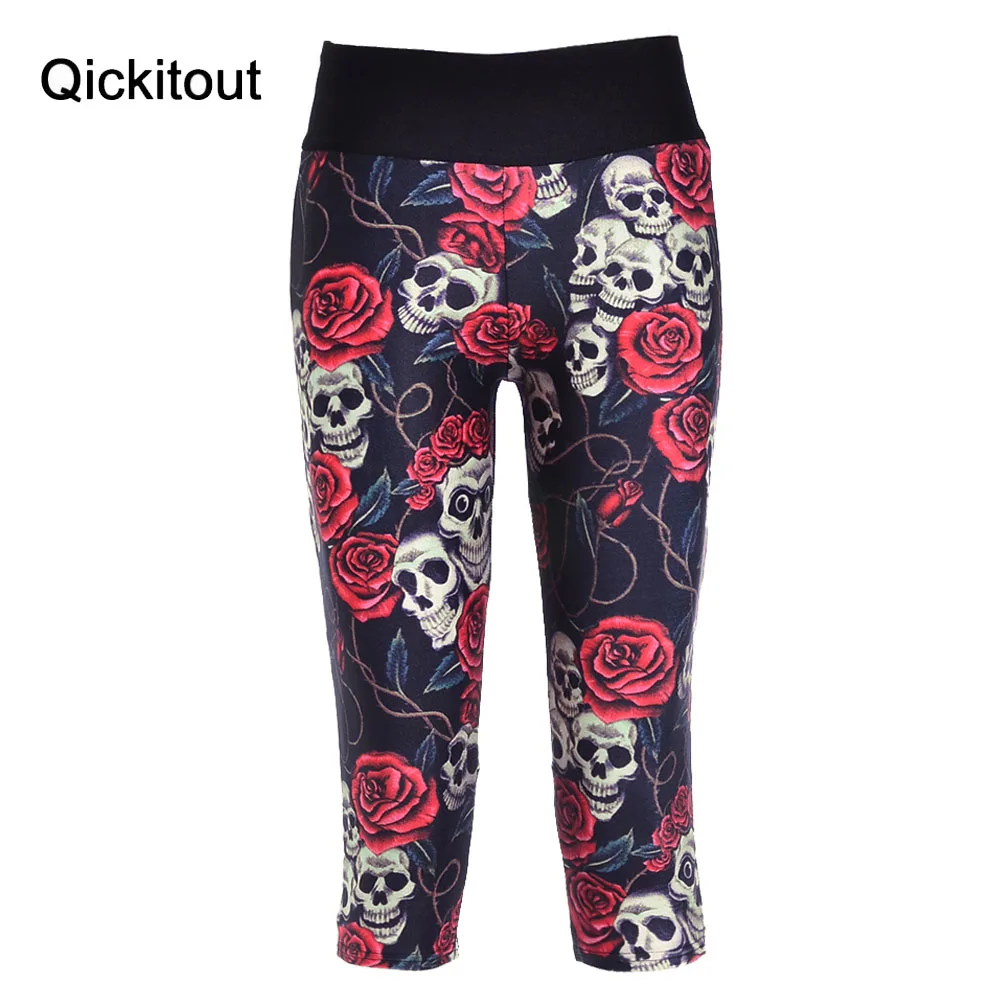 Модные сексуальные женские брюки с 7 точками леггинсы черные большие красные