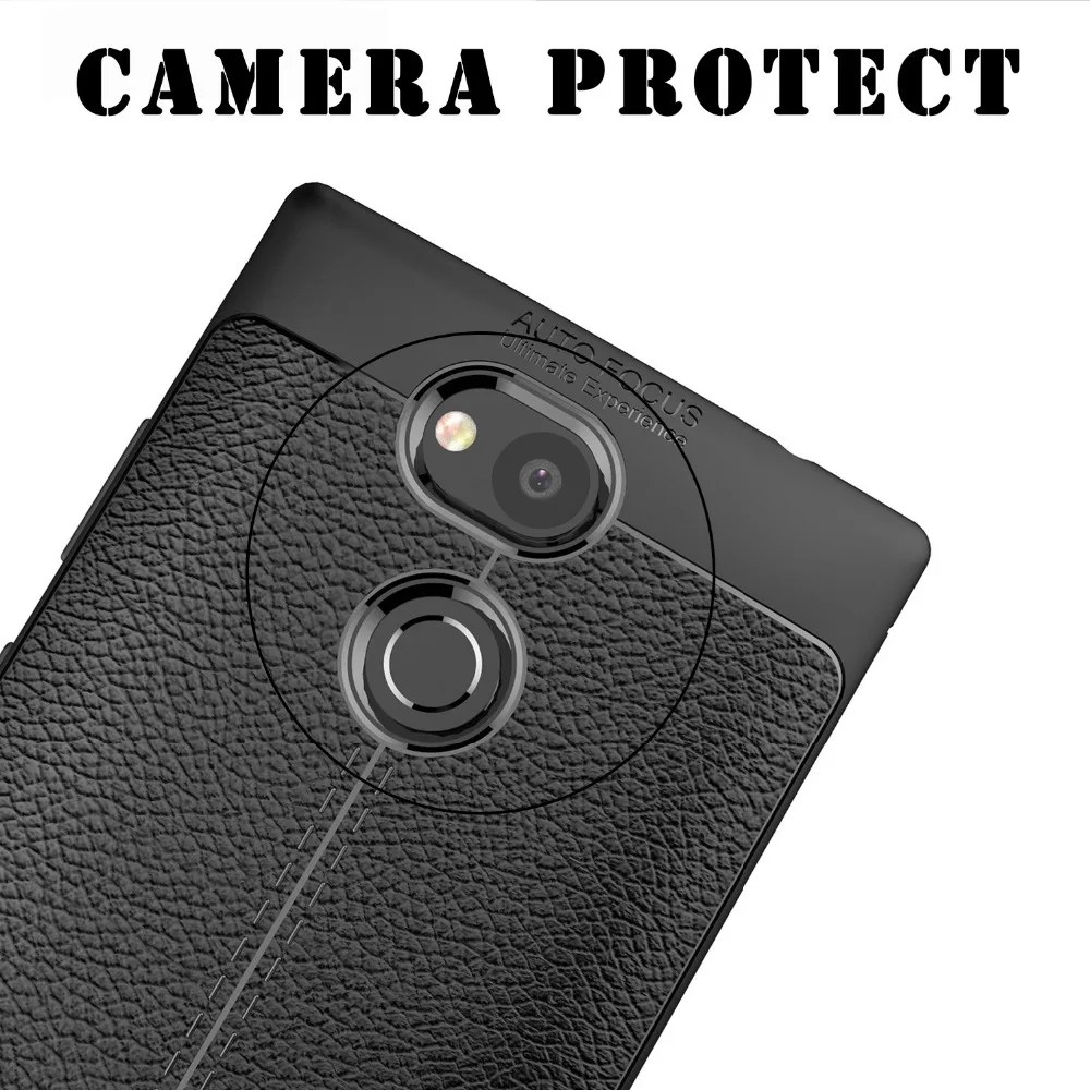 Axbety Роскошный чехол для телефона sony Xperia L2 личи мягкий силиконовый гелевый Чехол