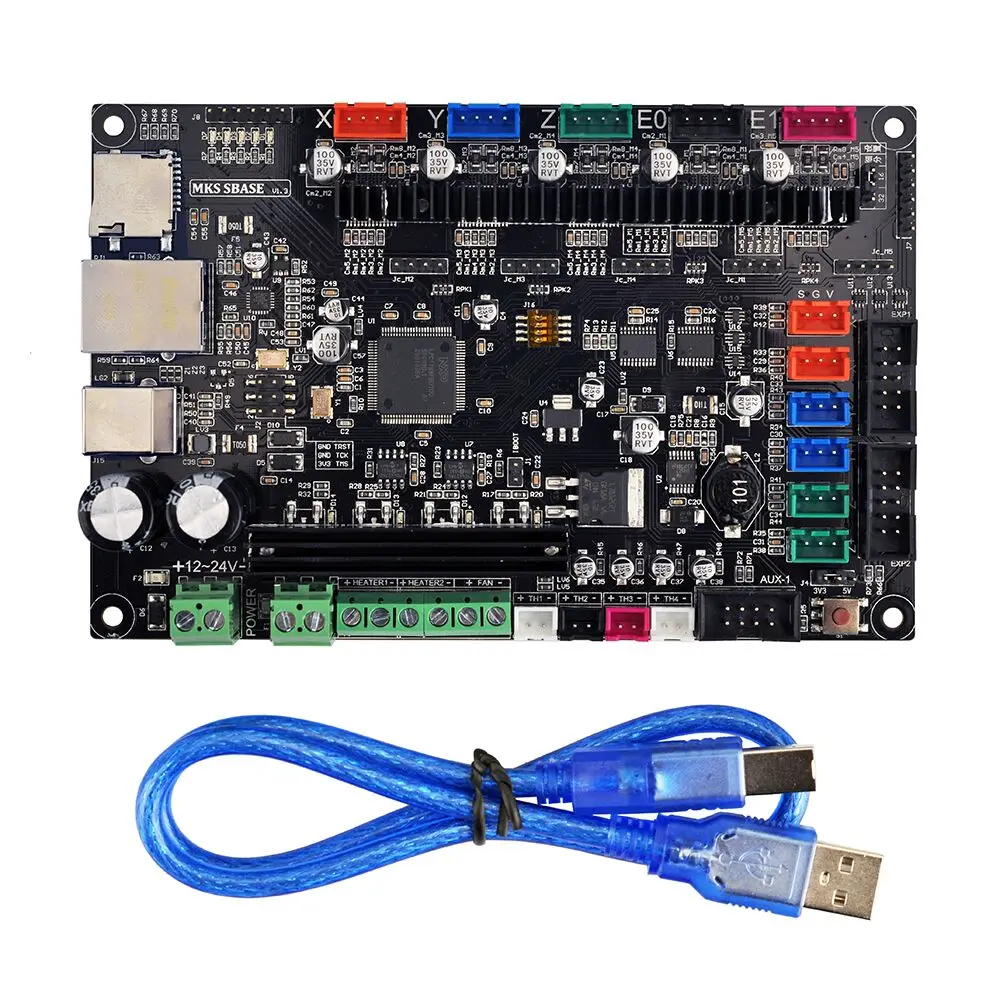 3d принтер комплект 32 бит Arm платформа гладкая плата управления MKS SBASE V1.3 + 12864 TFT lcd