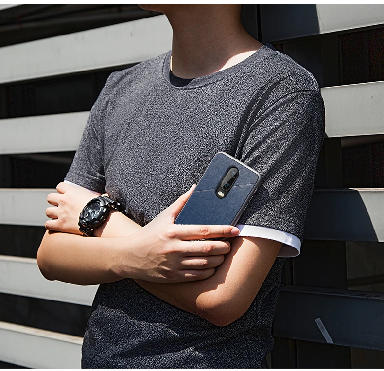 MOFi oneplus 6T чехол one plus 6t задняя крышка Жесткий защитный чехол Роскошный oneplus 6t бизнес черный 1+ 6t чехол