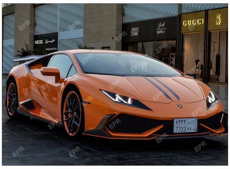 Углеродное волокно передняя губа для Lamborghini Huracan LP610(+) DM Стиль передняя губа с Canard наборы для тела тюнинг отделка Huracan LP610