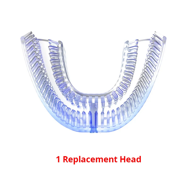 Replacement Heads Звуковая электрическая зубная щетка для отбеливания зубов продукт для глубокой очистки на 360 градусов IPX7 Водонепроницаемая зарядка через usb со сменными головками - Цвет: Replacement Heads
