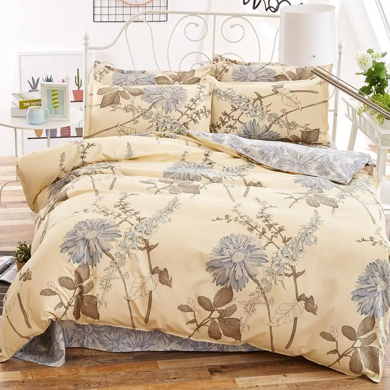 Комплект постельного белья UNIHome из 4 предметов роскошный текстиль с реактивным