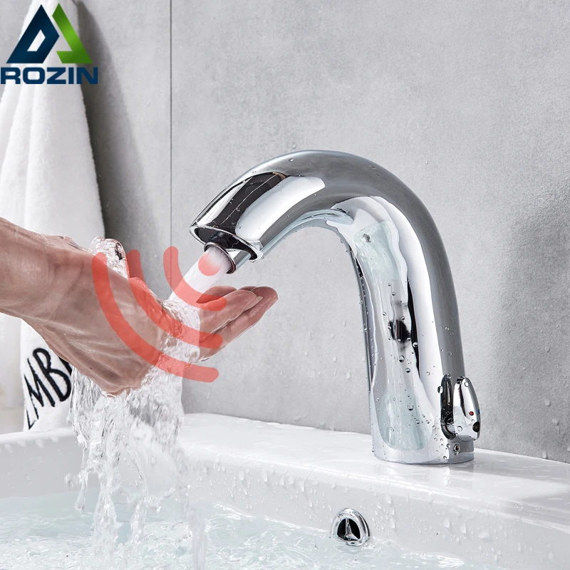 Автоматический кран для раковины с инфракрасным датчиком ванной комнаты