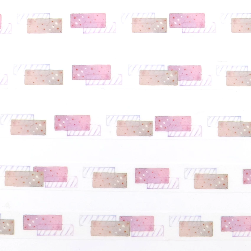 1 шт творческие способности простой Стиль лента Washi фиолетовые футболки с рюшами