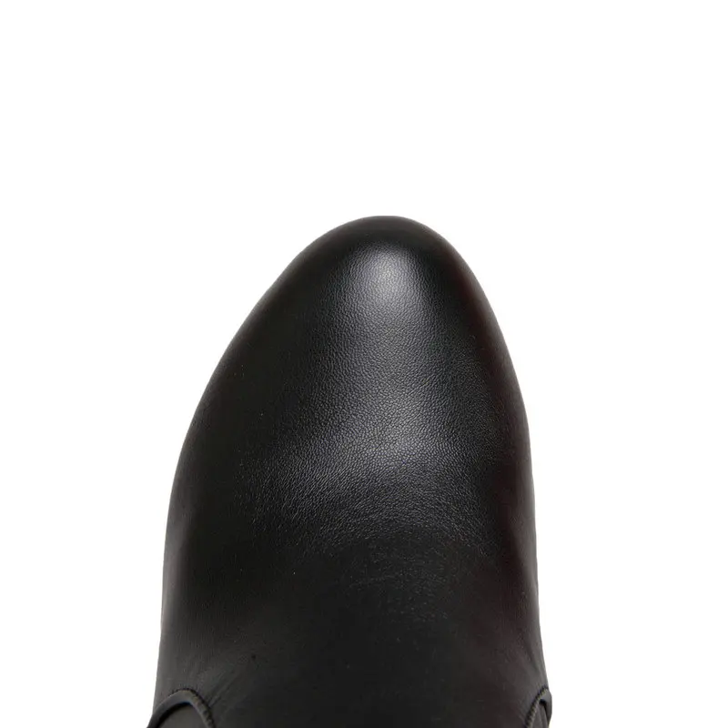 2019 Женская мода Эрогенные до середины икры Женские ботинки весна-осень женская