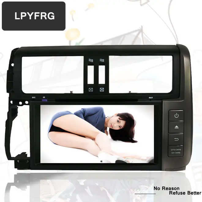 Автомобильный DVD плеер android 10 2 din 8 ядер GPS радио для Toyota Prado 150 2010 2013 стерео аудио