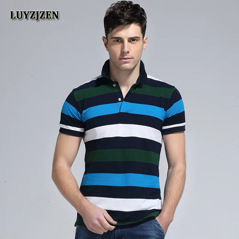 Рубашка поло мужская из хлопка с коротким рукавом|poloshirt men|brand poloshirtpolo shirt brand men |