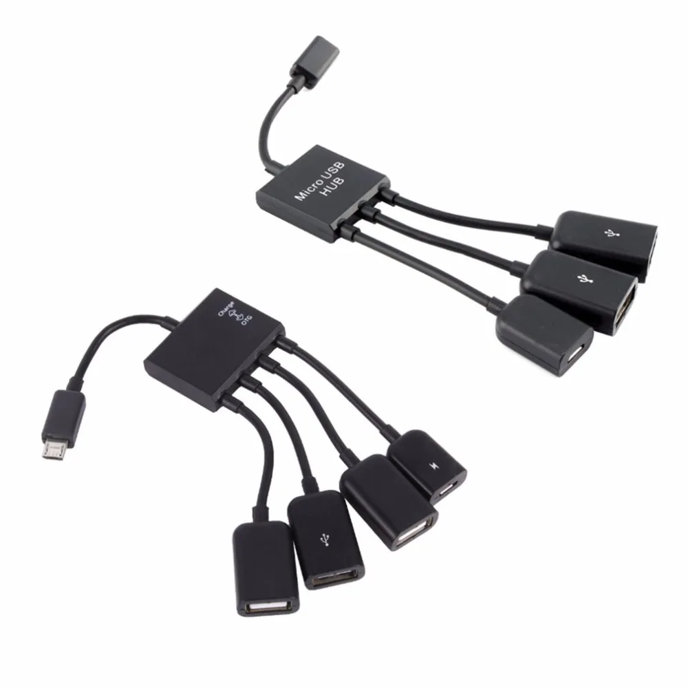 OTG 3/4 порт Micro USB зарядный концентратор кабель Spliter соединитель Адаптер для