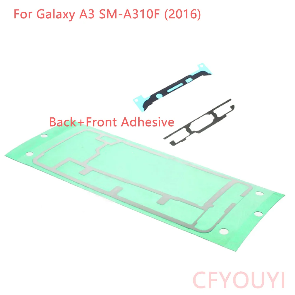 CFYOUYI стикер для передней рамы+ задняя крышка чехол на Дверь для samsung Galaxy A310(A3 версия) клейкая лента