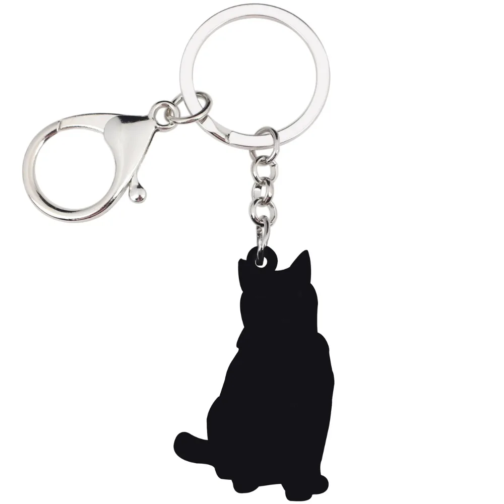 WEVENI акрил оригинальный бант котенок брелок с кошечкой сумка ювелирные для Для