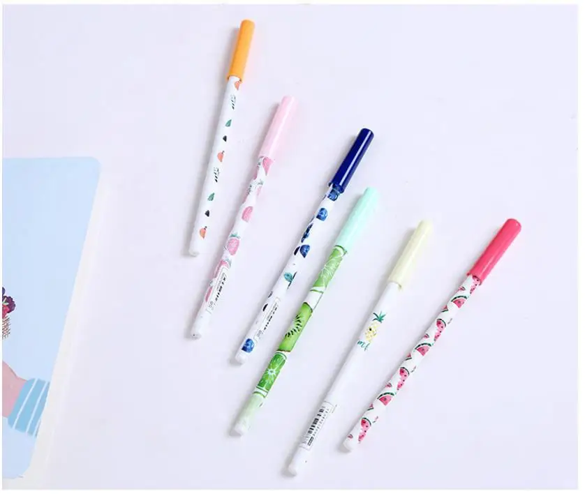 Coloffice Creative Stationery gel pen set with Bookmark Neutral pen Student Korea Small Cute Multifunction 0.5mm Black pen gifts