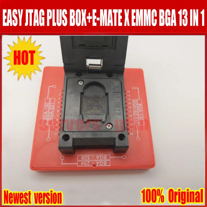 Новейший легкий JTAG plus box+ E-MATE X Emate box EMMC BGA 13 в 1