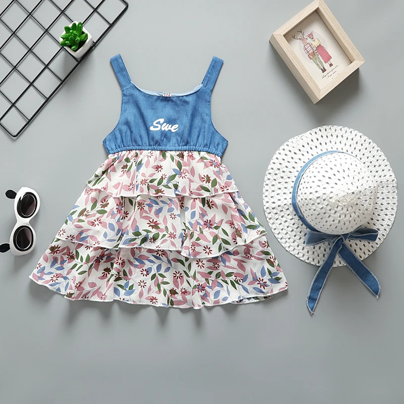Girls summer dress 2020 kids fashion casual sleeveless mesh princess dresses for girls children wedding party clothing | Детская одежда