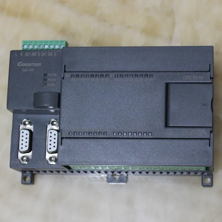 Контроллер PLC FX1N FX2N 32MR 32MT 2AD 2DA с чехлом аналоговый 4 импульсный RS485 Modbus RTU для Mitsubishi