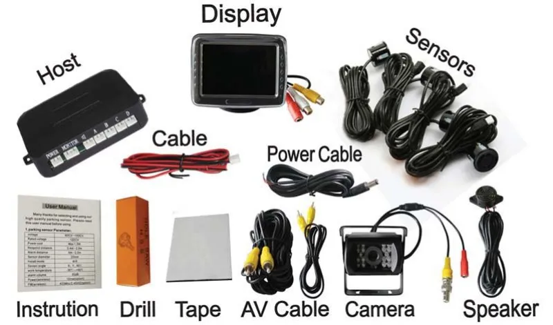 Горячая Распродажа автомобильная система с датчиком парковки заднего вида