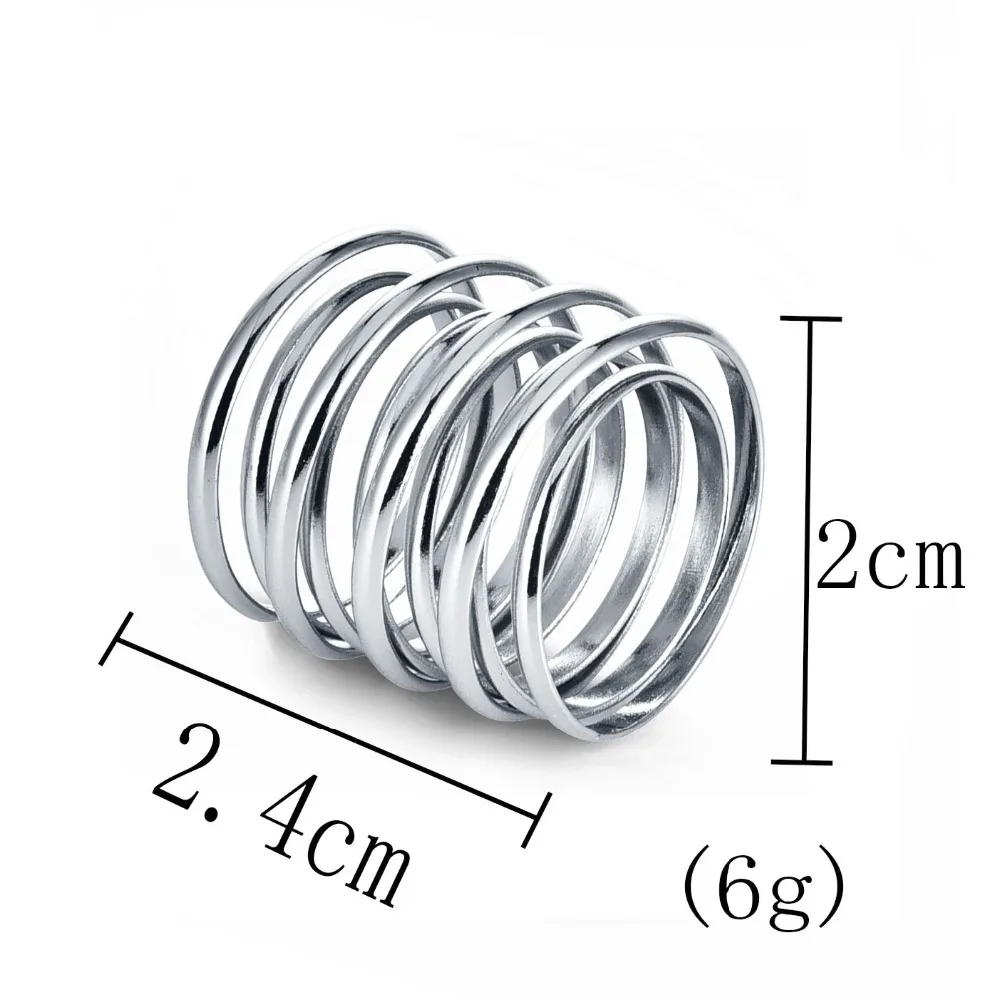 Новые модные Многослойные Полые Кольца в стиле панк для женщин и мужчин