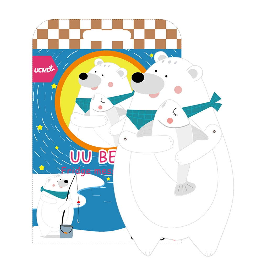 Магнитная белая доска наклейки на холодильник милые магниты с животными для дома