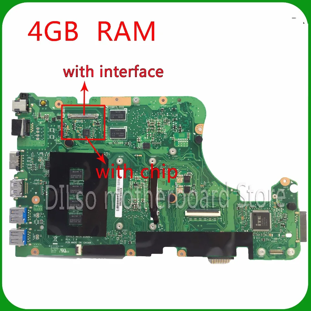 Preise KEFU X555LD Für ASUS X555LD X555LP Laptop Motherboard W519L VM590L I5 CPU Fit Für Rev2.0/rev3.3/rev 1,1 Motherboard Test Arbeit