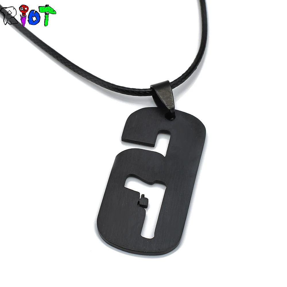 FPS игра Радуга шесть ожерелье из нержавеющей стали подвеска операторы кожаный