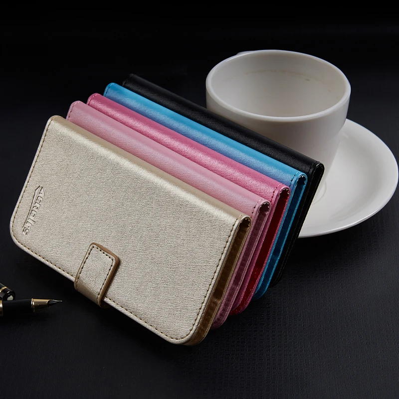 Деловой чехол для телефона iLA R1 кожаный защитный с подставкой и отделением карт |