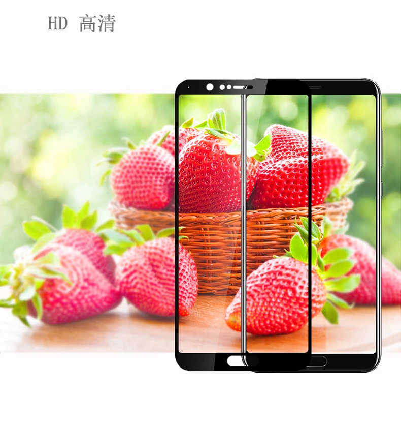 Для huawei Honor 10 закаленное Стекло крышка для телефона, которая полностью закрывает переднюю часть Экран протектор тонкий защитный чехол из углеволокна пленка для Honor вид 10 черный, белый цвет синий