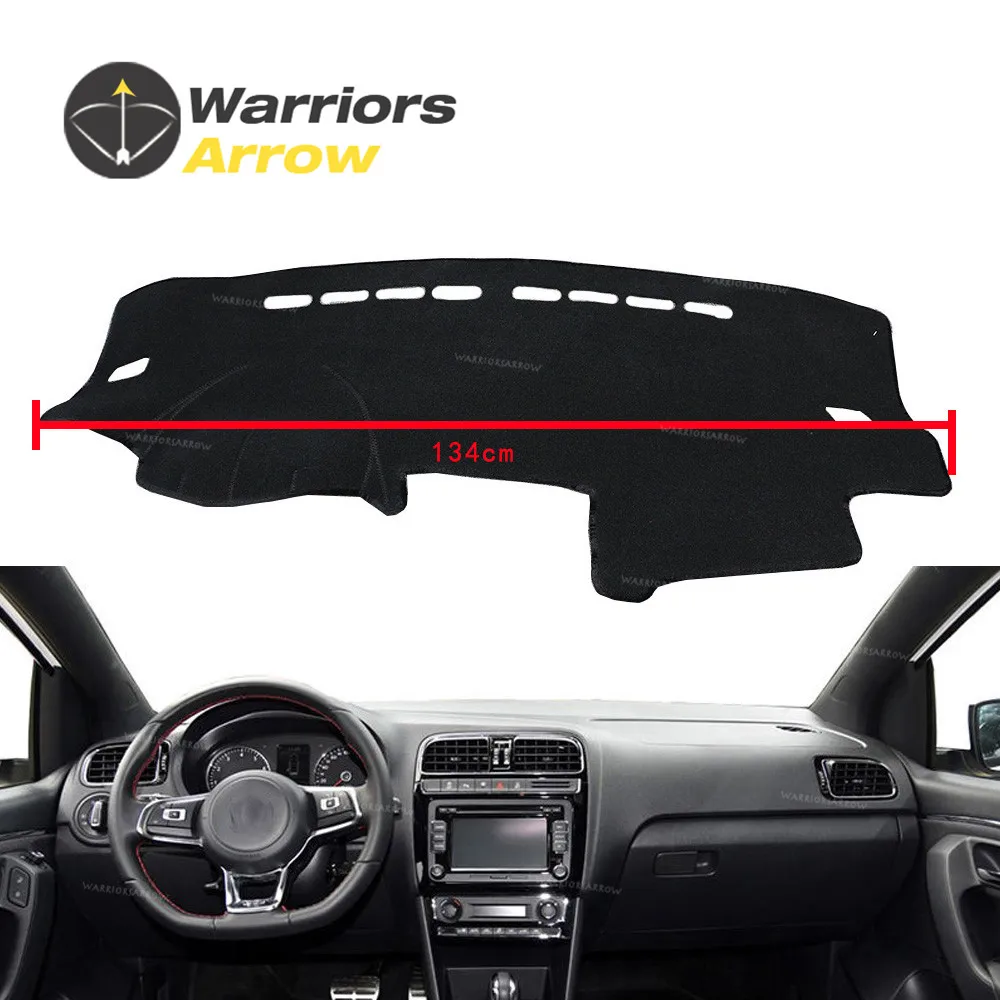 Чехол для приборной панели VW Polo MK5 6R 2009 2016 черный LHD коврик Солнцезащитный ковер