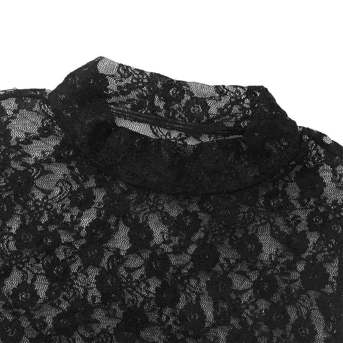 Сексуальная Женская водолазка без рукавов, для взрослых, прозрачное, прозрачное, цветочное, кружевное, эротическое белье, безрукавка, топы, костюм для танцев на шесте, нарядная Клубная одежда