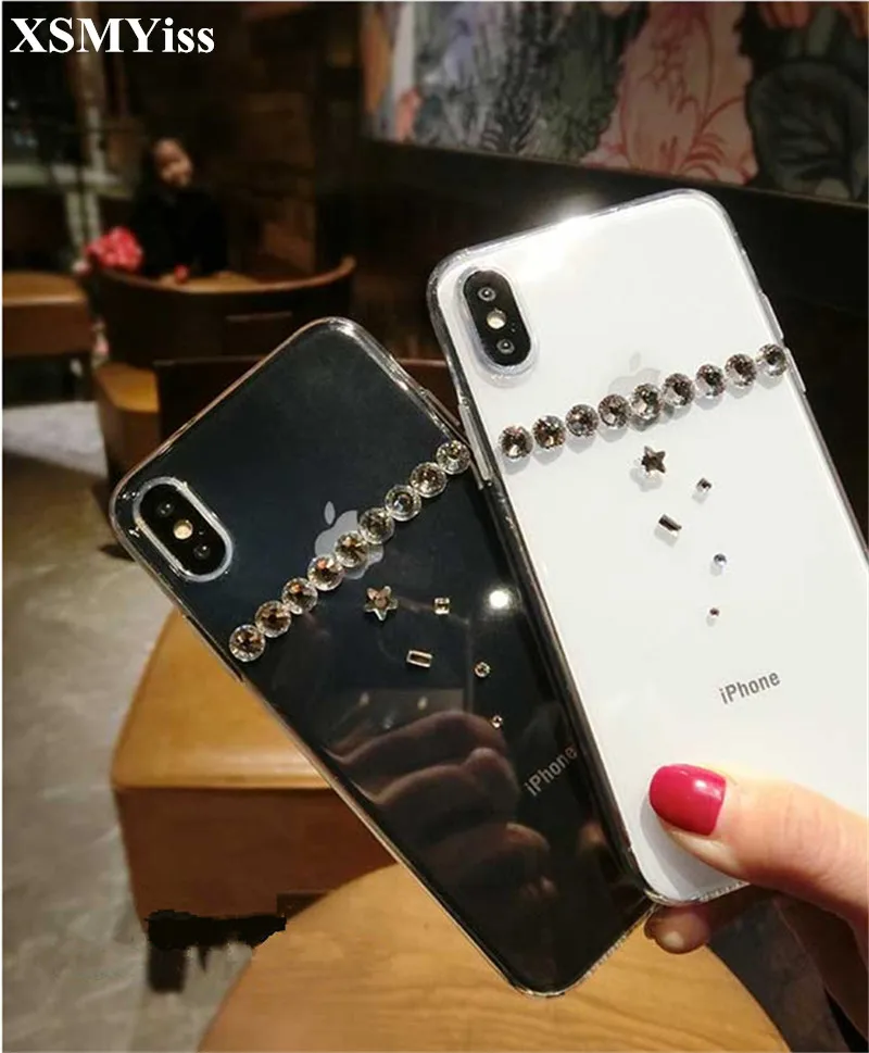 Модный красивый со стразами Прозрачный чехол для телефона Huawei P8 P9 P10 P20 P30 PLUS LiTE Mate10