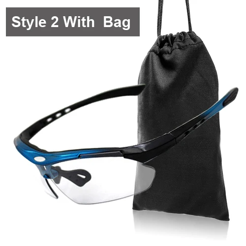 Style 2 blue bag NEWBOLER фотохромный велосипед солнцезащитные очки для мужчин и женщин спортивные солнцезащитные очки UV400 MTB дорожный велосипед очки для близорукости рамка защитные очки - Цвет: Style 2 blue bag