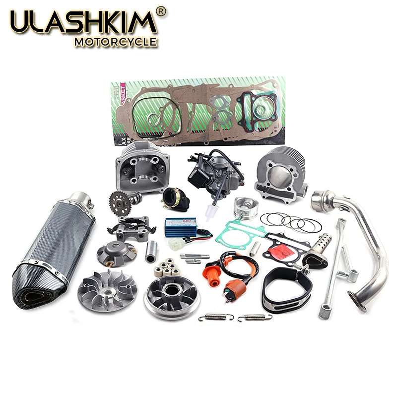157QMJ 1P57QMJ 152QMI 1P52QI двигатель GY6 125 150 скутер цилиндр комплект Диаметр 57 4 мм гоночный