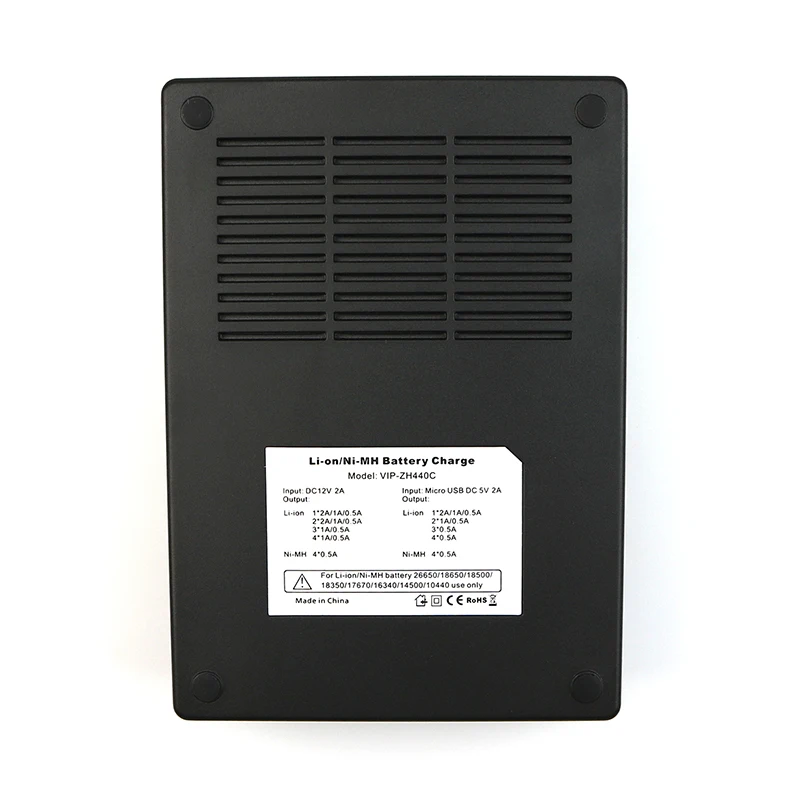 4 слота ЖК дисплей интеллектуальный Индикатор зарядное устройство для 26650 14500 18650