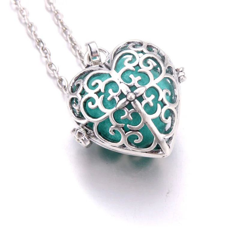 Медальоны для ароматерапии в форме сердца с подвеской кулоном|Подвески| |