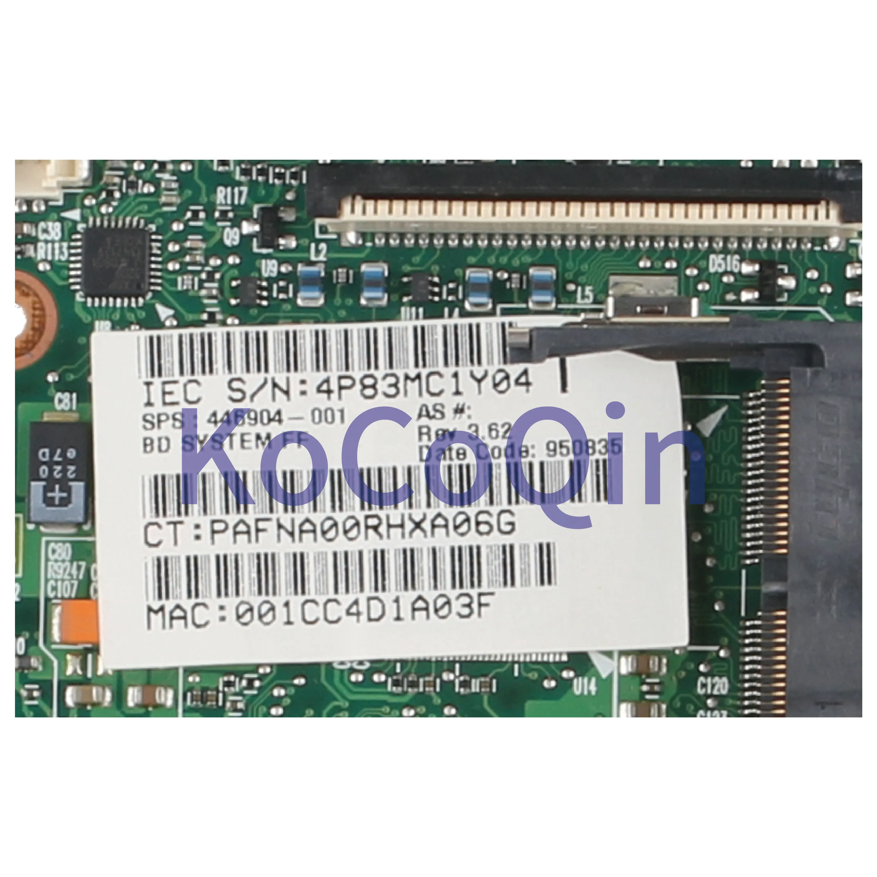 Материнская плата KoCoQin для ноутбука HP Compaq 6510B 6710B материнская 446904-001 446904-501 GM965 DDR2 |