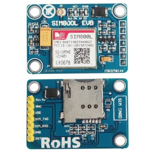

Free ship 2PCS/lot SIM800L module instead SIM900A 4 frequency available in the world with Sucker antenna GSM GPRS module