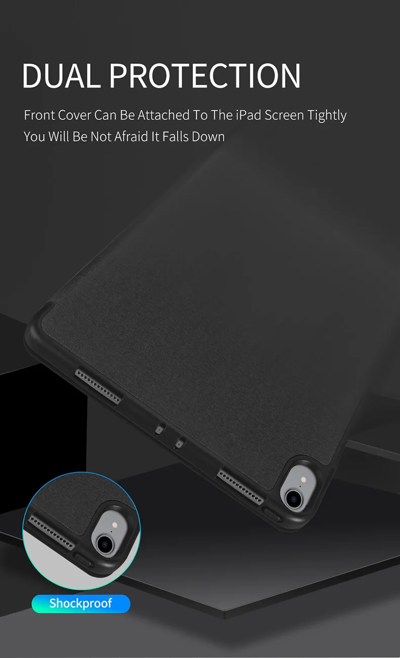 DUX DUCIS умный чехол из искусственной кожи для ipad Pro 12,9 11 чехол-подставка для ipad Pro 12,9 11 дюймов с карандашом