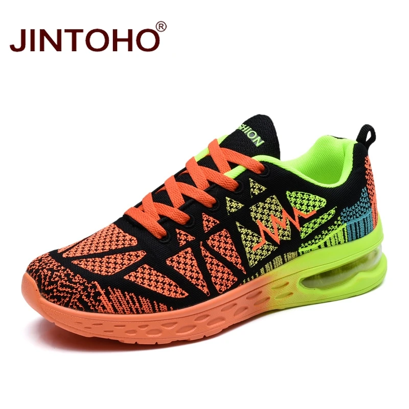 Легкие беговые кроссовки JINTOHO унисекс мужские Flywire женская спортивная обувь для