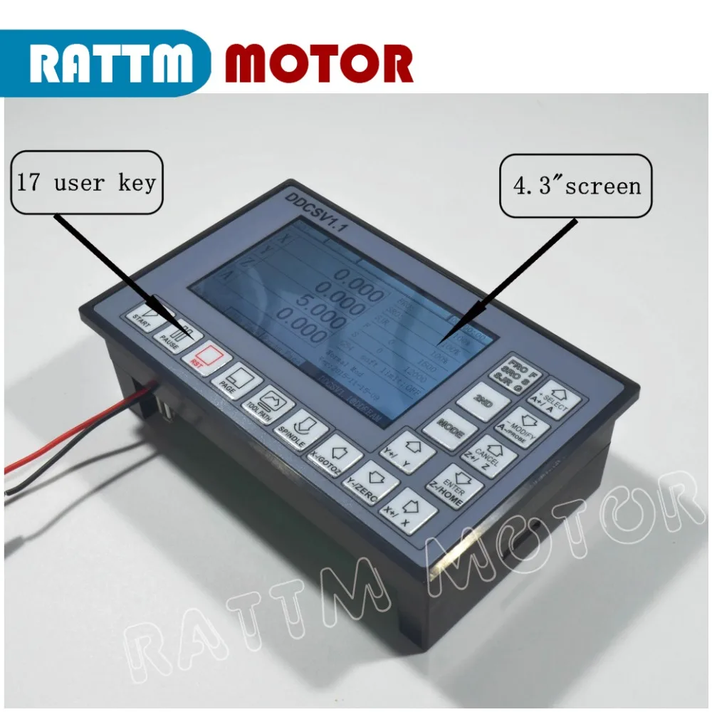 3 осевой ЧПУ 500 кГц легкий ПЛК автономный Автономный контроллер системы фрезерный