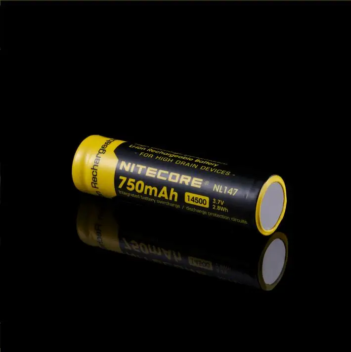 1 шт. NiteCore NL147/NL1485 14500 3 7 V 750mAh 2.8Wh литий-ионный аккумулятор с защитой | Лампы и